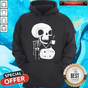 Official Skeleton Drink Coffee Saves Halloween Hoodie