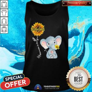 Perfect Grandma Happiness Is Being A Sunshine Flower Tank Top - Design By Togethertee.com