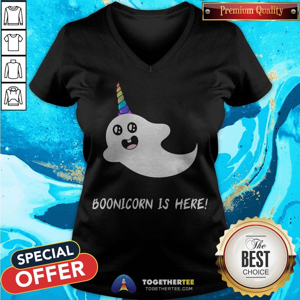 Perfect Scary And Cute Boonicorn Halloween Shirt Perfect Scary And Cute Boonicorn Halloween V-neck