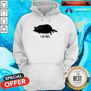 Pretty Black Cat Chonk Hoodie - Design By Togethertee.com