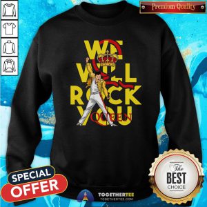 Pretty Freddie Mercury We Will Rock You Queen Sweatshirt - Design By Togethertee.com