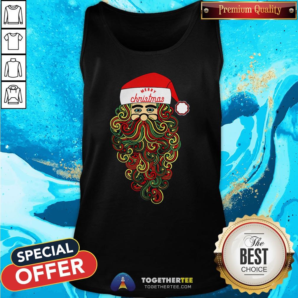 Pretty Merry Christmas Santa Claus Tank Top - Design By Togethertee.com Pretty Merry Christmas Santa Claus Tank Top - Design By Togethertee.com