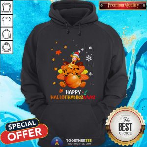 Pretty Tigger Happy Hallothanksmas Hoodie - Design By Togethertee.com