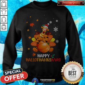 Pretty Tigger Happy Hallothanksmas Sweatshirt - Design By Togethertee.com