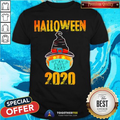 Pumpkin Wearing Mask Stay 6 Feet Away Halloween 2020 Shirt - Design By Togethertee.com