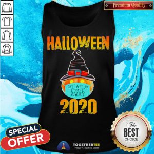 Pumpkin Wearing Mask Stay 6 Feet Away Halloween 2020 Tank Top - Design By Togethertee.com