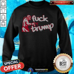 Remove The Virus Fuck Trump Spray Paint Graffiti Sweatshirt