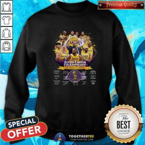 Top Los Angeles All Player 2020 NBA Champions Signatures Sweatshirt - Design By Togethertee.com