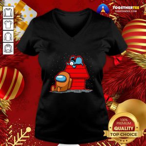 Awesome Among Us Christmas House V-neck - Design By Togethertee.com