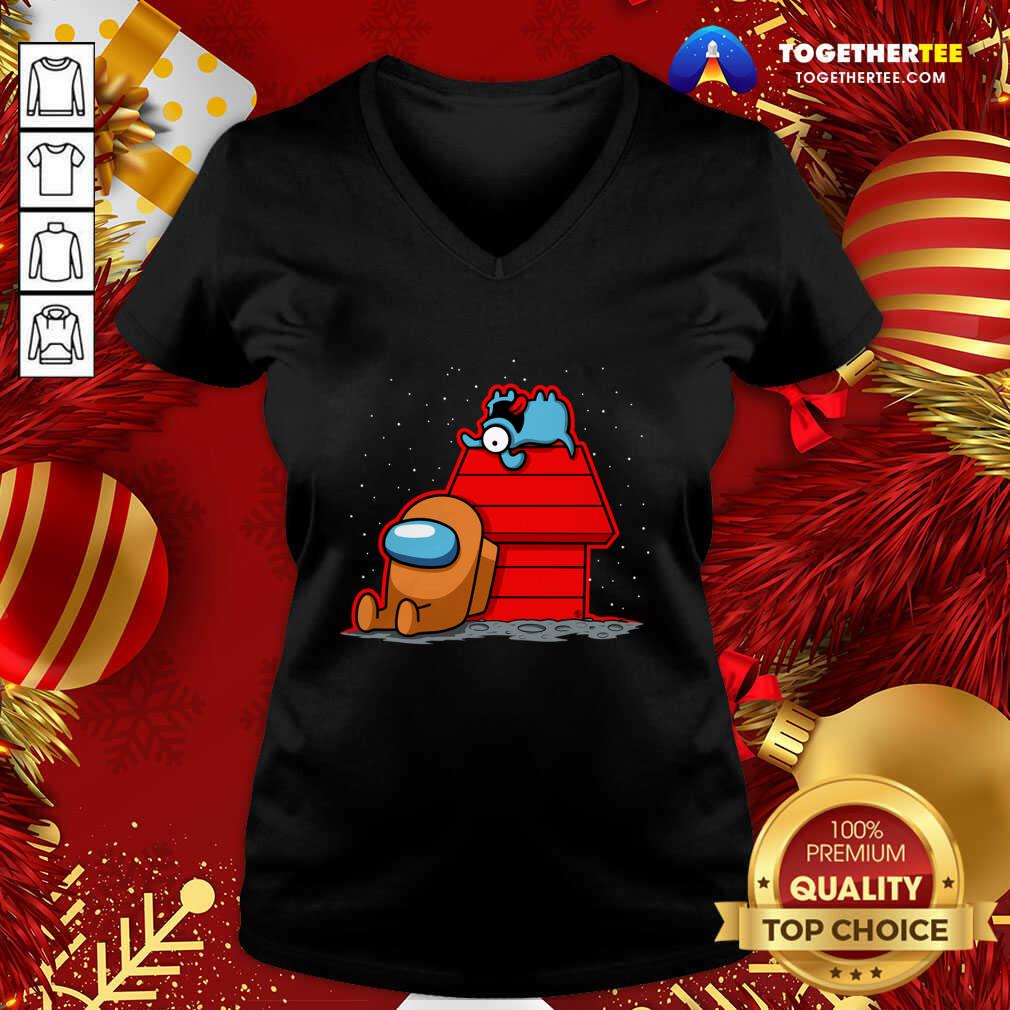 Awesome Among Us Christmas House V-neck - Design By Togethertee.com Awesome Among Us Christmas House V-neck - Design By Togethertee.com