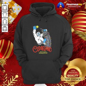 Awesome Cleveland Making Your Holidays Bright Hoodie - Design By Togethertee.com
