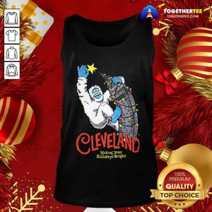 Awesome Cleveland Making Your Holidays Bright Tank Top - Design By Togethertee.com