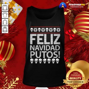 Awesome Feliz Navidad Photos Ugly Christmas Tank Top - Design By Togethertee.com