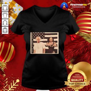 Beautiful Biden Harris 2020 American Flag V-neck - Design By Togethertee.com