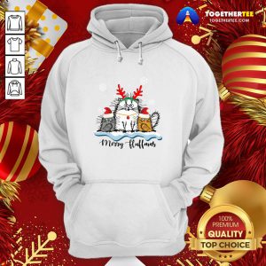 Cute Cats Merry Fluffmas Christmas Hoodie - Design By Togethertee.com