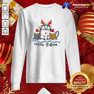 Cute Cats Merry Fluffmas Christmas Sweatshirt - Design By Togethertee.com
