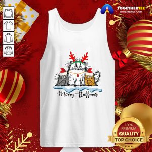 Cute Cats Merry Fluffmas Christmas Tank Top - Design By Togethertee.com