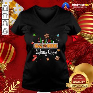 Cute Christmas Cookie Baking Crew Cookie Exchange V-neck - Design By Togethertee.com
