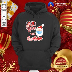 Cute Santa Face Mask Soap 2020 Sucked But Yay Christmas 2020 Hoodie - Design By Togethertee.com
