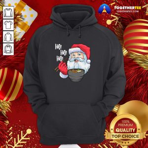 Cute Santa Ramen Noodles Shirt Christmas Japanese Noodles Hoodie - Design By Togethertee.com