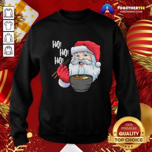 Cute Santa Ramen Noodles Shirt Christmas Japanese Noodles Sweatshirt - Design By Togethertee.com
