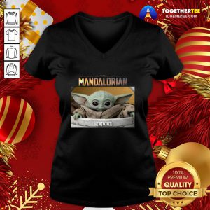 Funny Baby Yoda The Mandalorian V-neck - Design By Togethertee.com