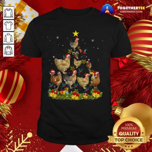 Funny Chickens Tree Christmas Shirt - Design By Togethertee.com