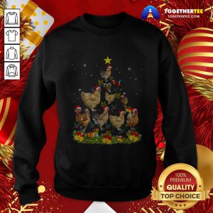 Funny Chickens Tree Christmas Sweatshirt - Design By Togethertee.com