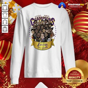 Good 2020 NBA Champions Los Angeles Lakers 17 Champs Cartoon Sweatshirt - Design By Togethertee.com
