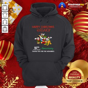 Good Christmas Disney 92th Anniversary Thank You For The Memories Hoodie - Design By Togethertee.com