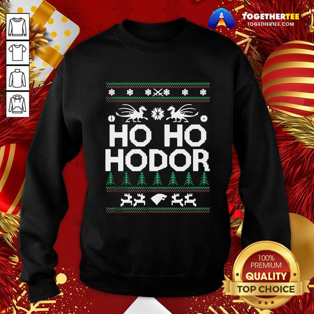 Ho Ho Hodor Toothless Merry Christmas Sweatshirt - Design By Togethertee.com Ho Ho Hodor Toothless Merry Christmas Sweatshirt - Design By Togethertee.com