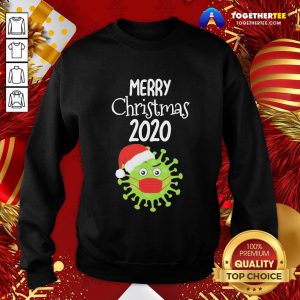 Good Merry Christmas 2020 Quarantine Christmas Viruscorona Sweatshirt - Design By Togethertee.com