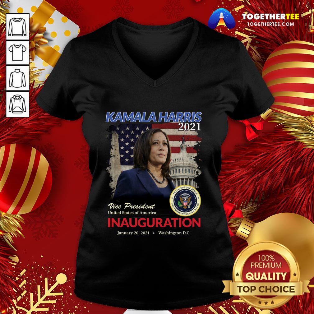 Great 2021 Inauguration Day Kamala Harris Commemorative Souvenir V-neck - Design By Togethertee.com Great 2021 Inauguration Day Kamala Harris Commemorative Souvenir V-neck - Design By Togethertee.com
