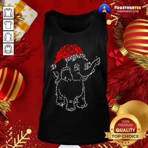 Great Elephant Santa Light Christmas Tank Top - Design By Togethertee.com