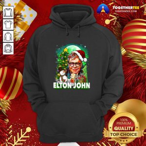 Great Elton John Santa Snowman Merry Christmas Signature Hoodie - Design By Togethertee.com