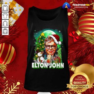 Great Elton John Santa Snowman Merry Christmas Signature Tank Top - Design By Togethertee.com