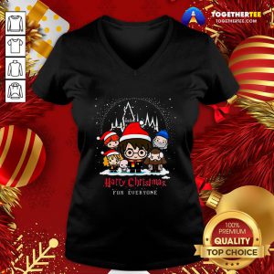 Great Hogwarts Harry Christmas For Everyone V-neck - Design By Togethertee.com