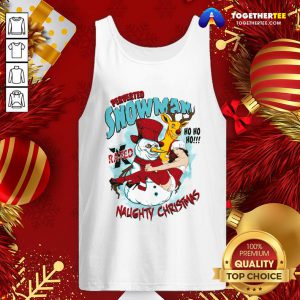 Great Perverted Snowman Merry Naughty Christmas Secy Santas Helper Reindeer Tank Top - Design By Togethertee.com