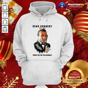Great Sean Connery 007 1930 2020 Signature Thank You For The Memories Hoodie - Design By Togethertee.com