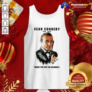 Great Sean Connery 007 1930 2020 Signature Thank You For The Memories Tank Top - Design By Togethertee.com