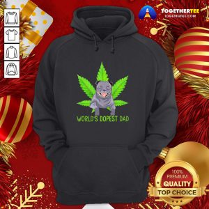 Great Weed Pitbull World’s Dopest Dad Hoodie - Design By Togethertee.com