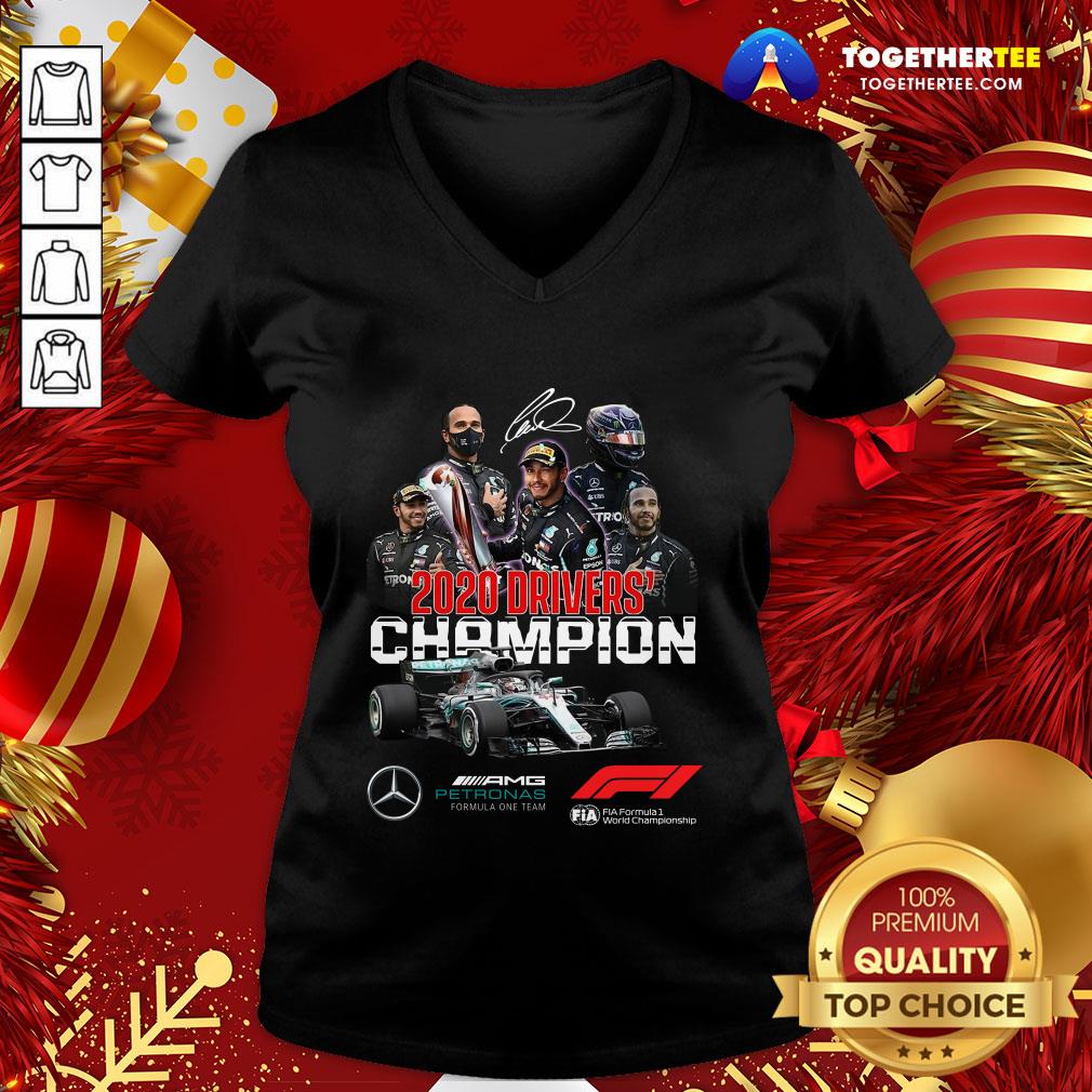 Happy 2020 Drivers’ Champion Signatures V-neck - Design By Togethertee.com Happy 2020 Drivers’ Champion Signatures V-neck - Design By Togethertee.com