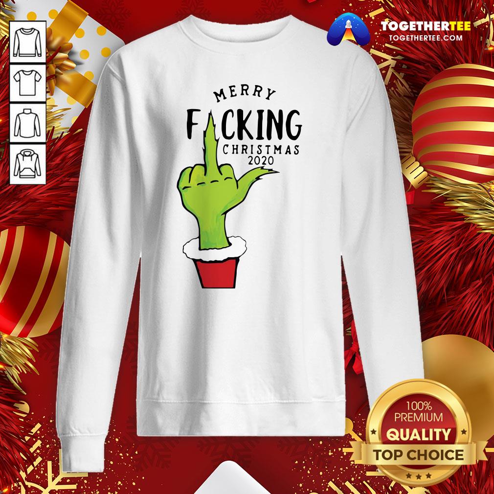 Happy Grinch Hand Merry Fucking Christmas 2020 Sweatshirt - Design By Togethertee.com Happy Grinch Hand Merry Fucking Christmas 2020 Sweatshirt - Design By Togethertee.com