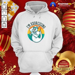 Cute I'm Exorcising Gym Ghost Weight Lifting Scream Hoodie - Design By Togethertee.com
