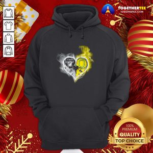 Original Oakland Raiders Vs Oregon Ducks Skull Love Hoodie - Design By Togethertee.com
