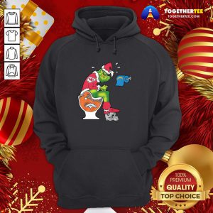 Hot The Grinch Kansas City Chiefs Shit On Toilet Denver Broncos Other Teams Oakland Raiders Christmas Hoodie - Design By Togethertee.com