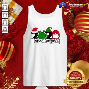 2020 Mask Quarantine Toilet Paper Merry Christmas Tank Top - Design By Togethertee.com