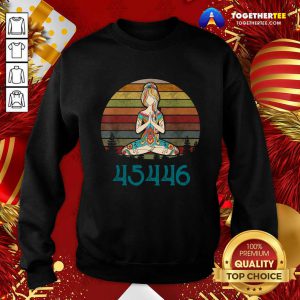 45446 Beige AF 45% Against 45 Yoga Namaste Sweatshirt - Design By Togethertee.com