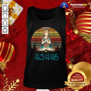 45446 Beige AF 45% Against 45 Yoga Namaste Tank Top - Design By Togethertee.com