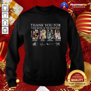 Nice ABBA 40 Years Happy New Year Thank You For The Memories Signatures Sweatshirt - Design By Togethertee.com